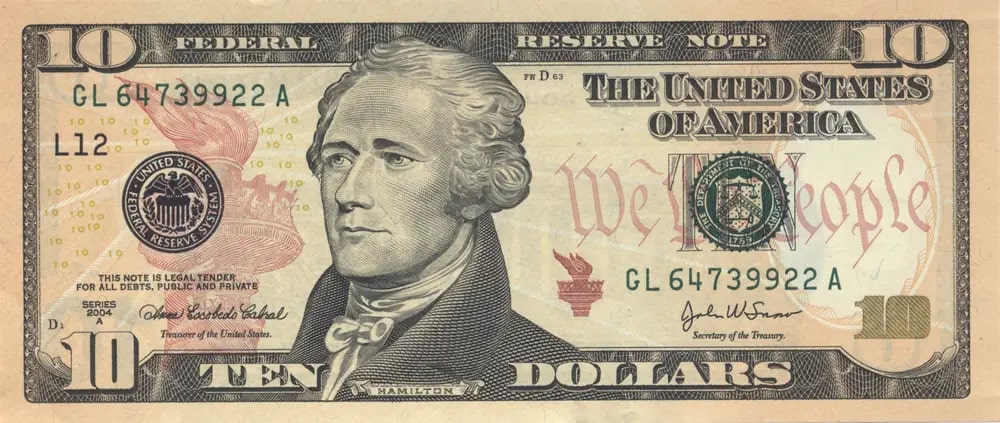 10 US Dollars